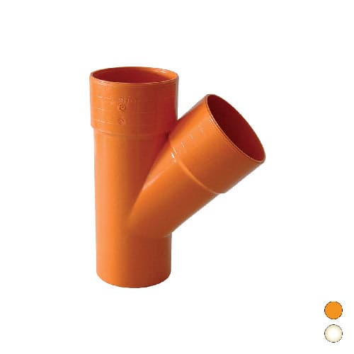 Derivazione 45 ° In Pvc- Diam. 100- Esclu- Pezzi 1