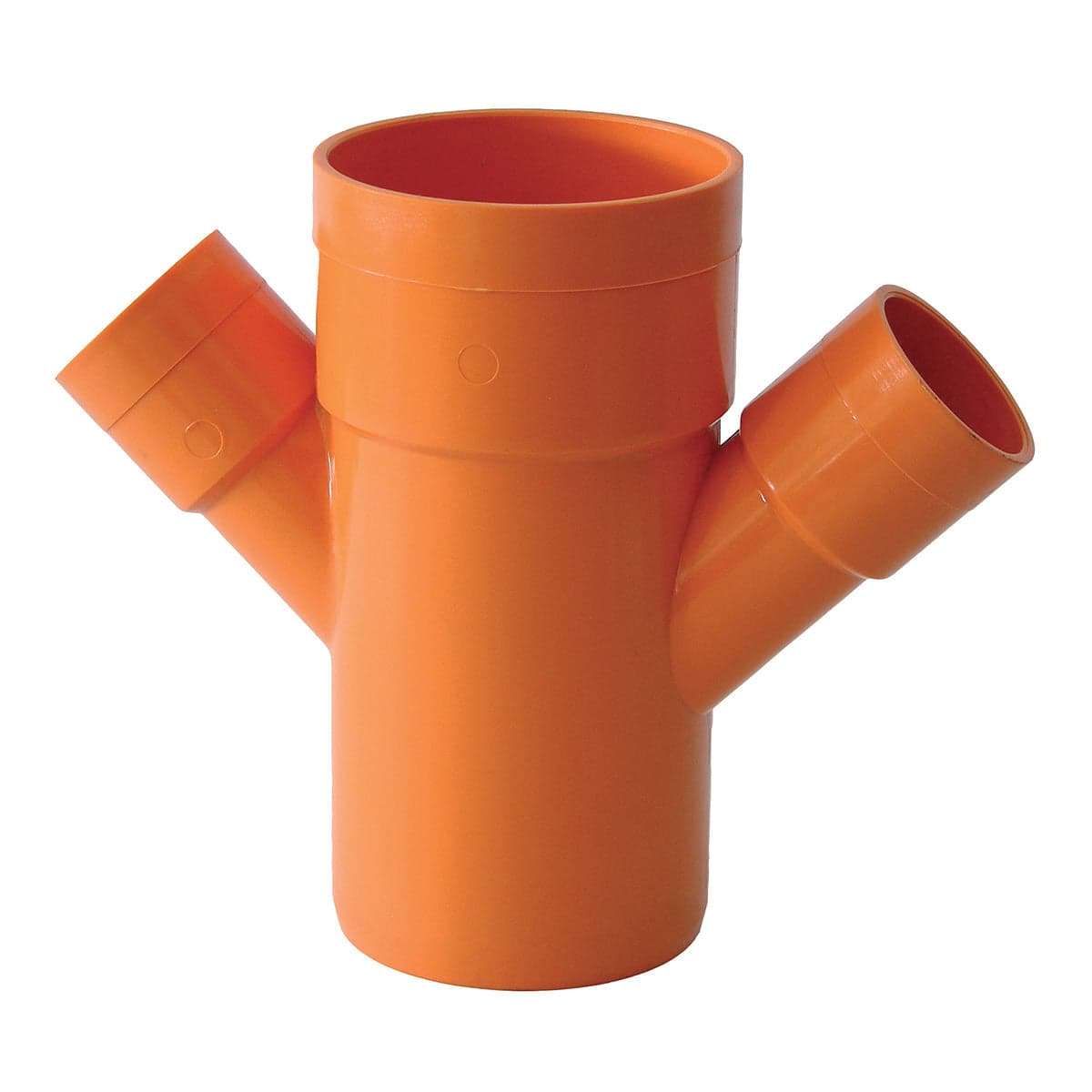 Derivazione Doppia Ridotta 45 ° Arancio- Diam. 100 X 50- Esclu- Pezzi 1 in Scatole di derivazione BricoGo - Marano di Napoli, commercioVirtuoso.it