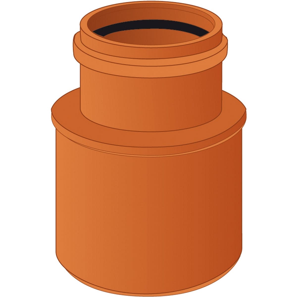Aumento Piatto 63/75 Pvc Arancio- Diam. 63F/75M- Nicol- Pezzi 1 in Fogli di plastica BricoGo - Marano di Napoli, commercioVirtuoso.it