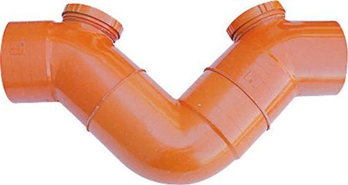 Sifone Orizzontale 2 Tappi In Pvc Arancio- Diam. 160- Esclu- Pezzi 1 in Condizionatori a parete BricoGo - Marano di Napoli, commercioVirtuoso.it