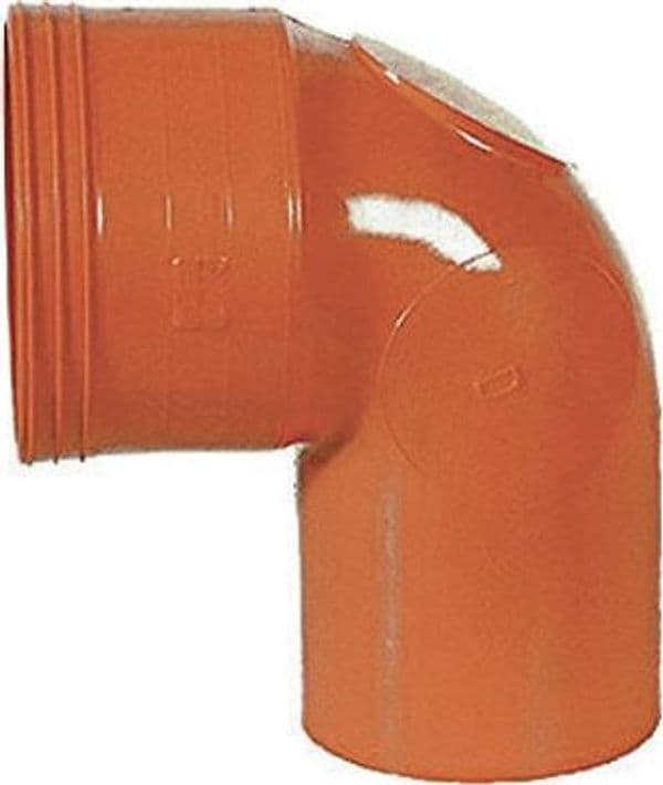 Curva WC in PVC Arancio Ø 100 Senza