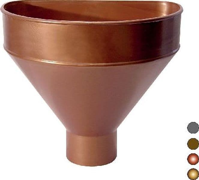 Raccoglitore Monolitico in PVC per Pluviali Dh Ø 100 Rame Rosso