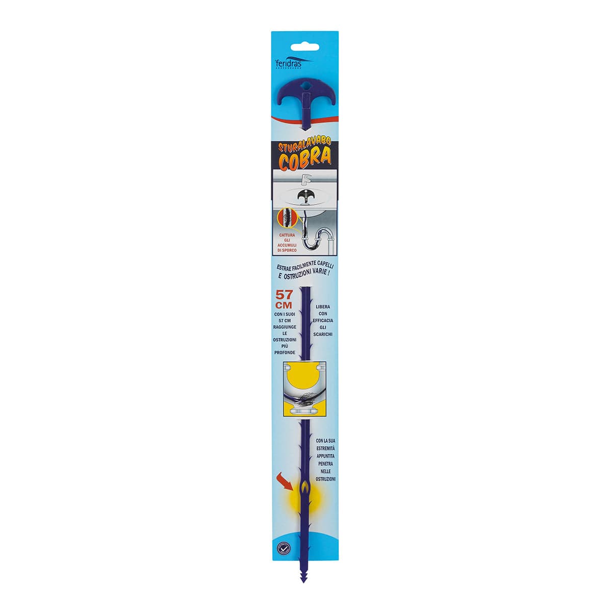 Sturalavabo Manuale Flessibile In Plastica Pp 57 Cm Cobra Per Scarichi E Lavandini Feridras in Coclee di drenaggio BricoGo - Marano di Napoli, commercioVirtuoso.it