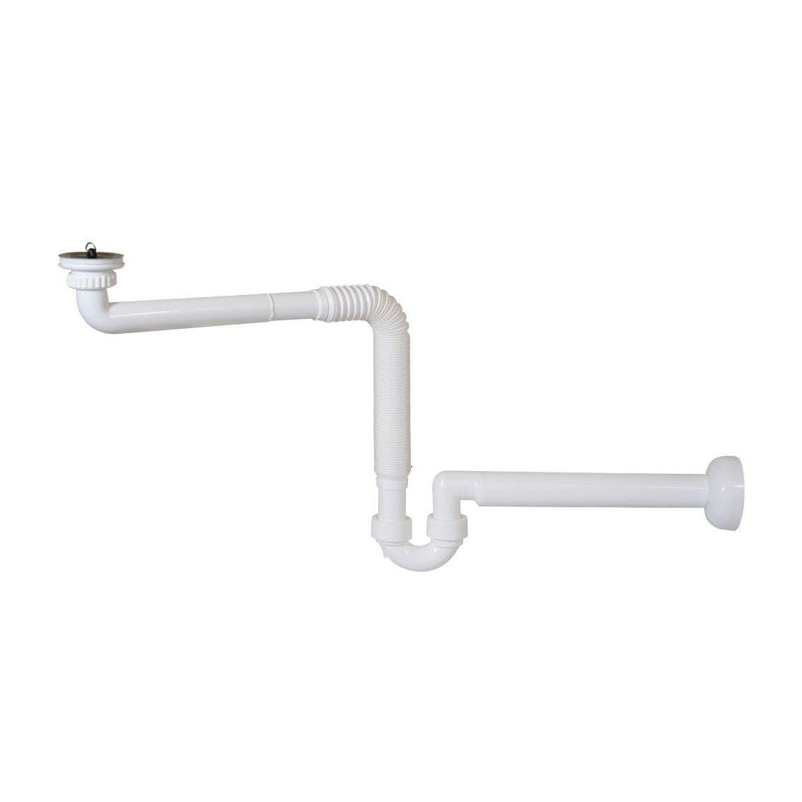 Sifone In Pp Crea Spazio Ad S Per Lavabo Senza Piletta- 11/4 - Uscita D. 40 Mm- Ghidi- Pezzi 1 in Trappole BricoGo - Marano di Napoli, commercioVirtuoso.it