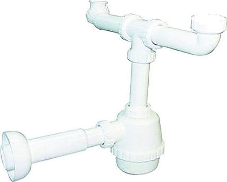 Sifone Pvc 2 Vie S / Piletta Per Porcellana Con Canotto- 11/4- Dh- Pezzi 1 in Trappole BricoGo - Marano di Napoli, commercioVirtuoso.it