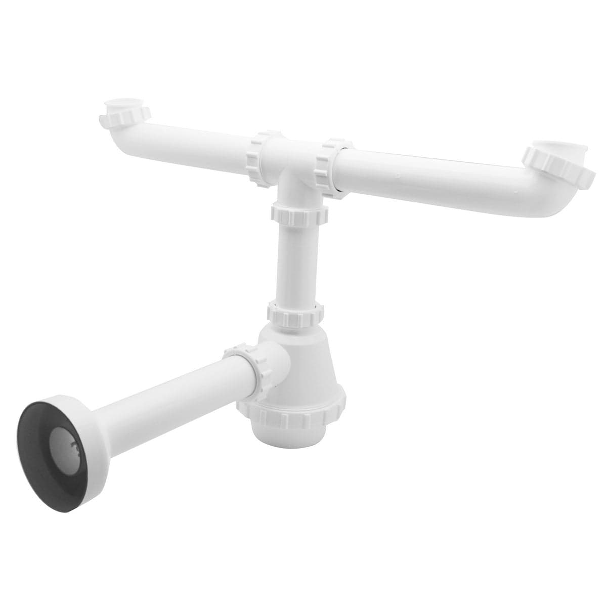 Sifone Pvc 2 Vie S / Piletta Per Inox- 11/2 Diam. 40- Dh- Pezzi 1 in Valvole di controllo flusso doccia BricoGo - Marano di Napoli, commercioVirtuoso.it