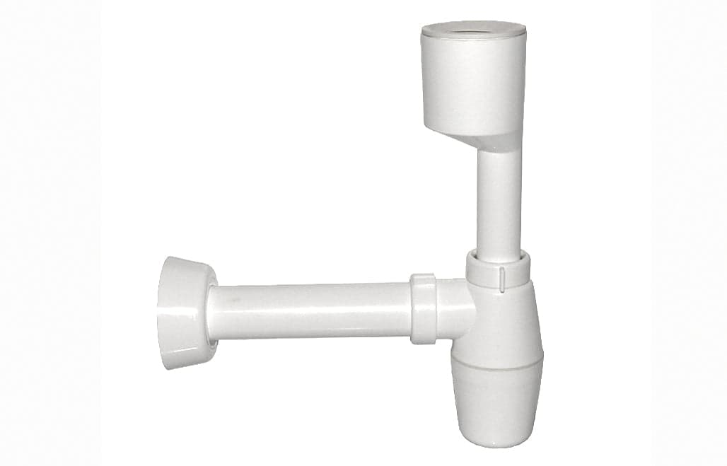 Sifone A Bottiglia Per Orinatoio Bianco- 40 X 230 Mm.- Bonom- Pezzi 1 in Tubazioni BricoGo - Marano di Napoli, commercioVirtuoso.it