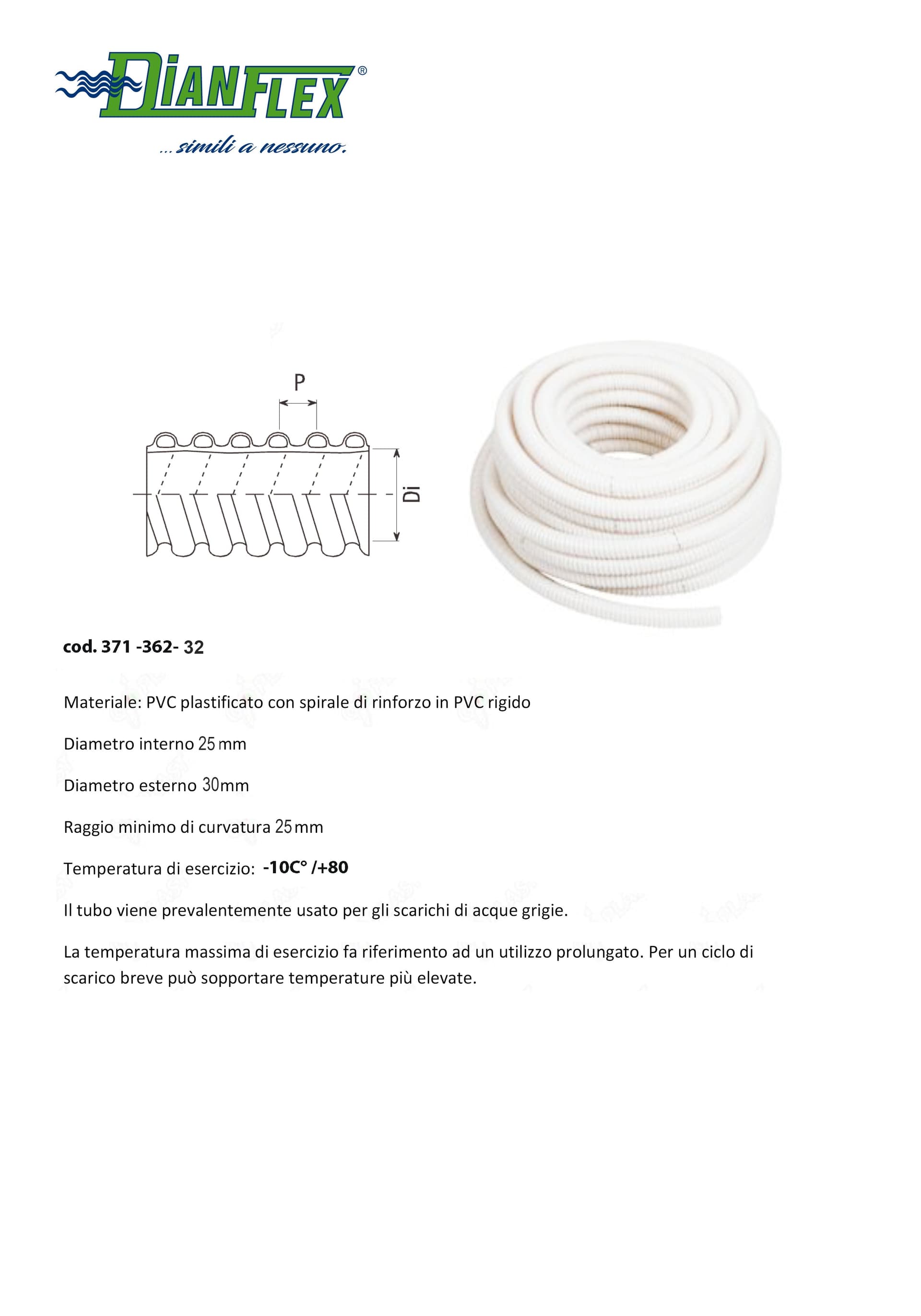 Tubo In Pvc Spiralato Flessibile Bianco A Mt.- Diam. 32- Gopla- Metri 20 in Tubi BricoGo - Marano di Napoli, commercioVirtuoso.it