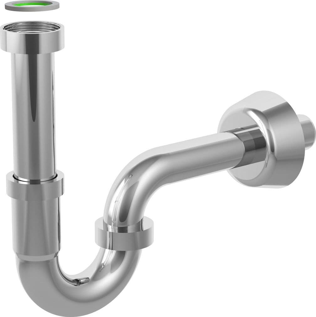 Sifone Ad S Tubular In Abs Cromo- Scarico D. 32X300 Mm- Bonom- Pezzi 1 in Trappole BricoGo - Marano di Napoli, commercioVirtuoso.it
