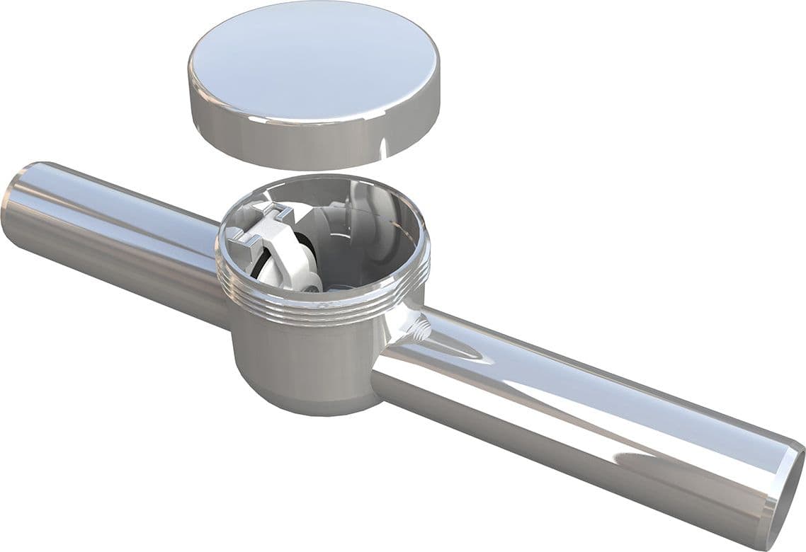 Valvola Anti Riflusso Orizzontale Cromato- Diam. 32 Mm- Bonom- Pezzi 1 in Valvole di ritegno BricoGo - Marano di Napoli, commercioVirtuoso.it