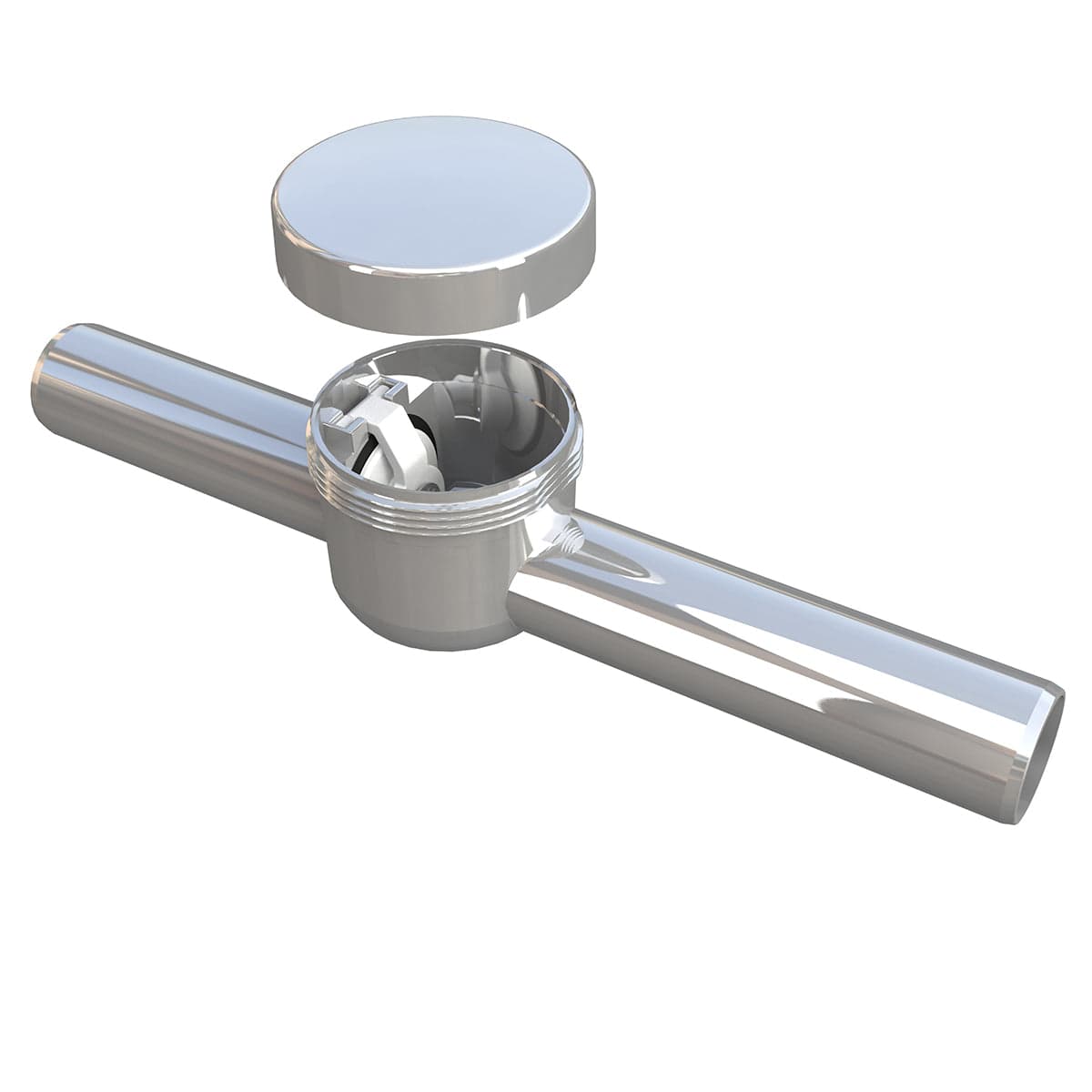 Valvola Anti Riflusso Orizzontale Cromato- Diam. 32 Mm- Bonom- Pezzi 1 in Valvole di ritegno BricoGo - Marano di Napoli, commercioVirtuoso.it