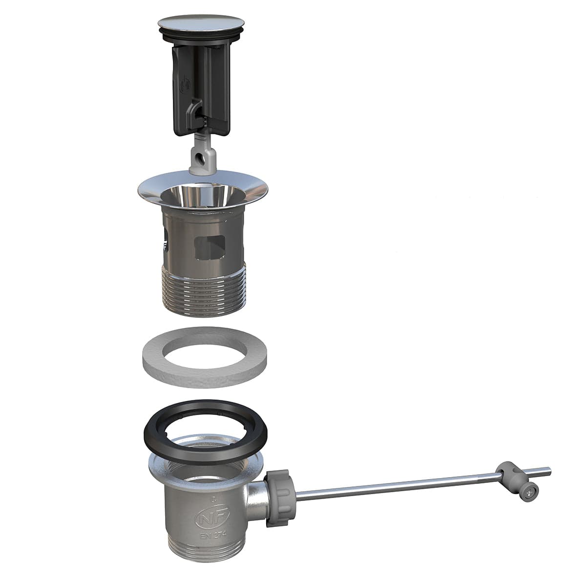 Piletta Per Lavabo E Bidet Kinoko- Tappo Inox D. 36,5 Mm- Bonom- Pezzi 1 in Tappi BricoGo - Marano di Napoli, commercioVirtuoso.it
