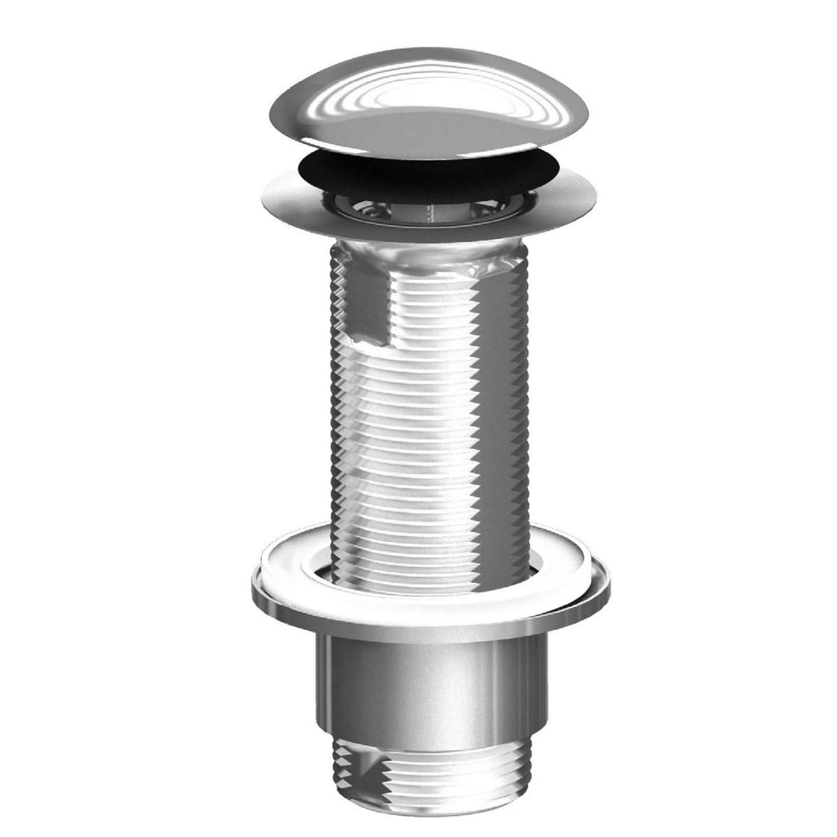 Piletta Per Sifoni Abs Con Tappo Click-Clack In Inox- Bonom- Pezzi 1 in Rubinetti per lavandini bagno BricoGo - Marano di Napoli, commercioVirtuoso.it