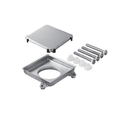 GRIGLIA DA PAVIMENTO IN ACCIAIO INOX DOUBLE-FACE- 100 x 100 mm- BONOM- pezzi 1