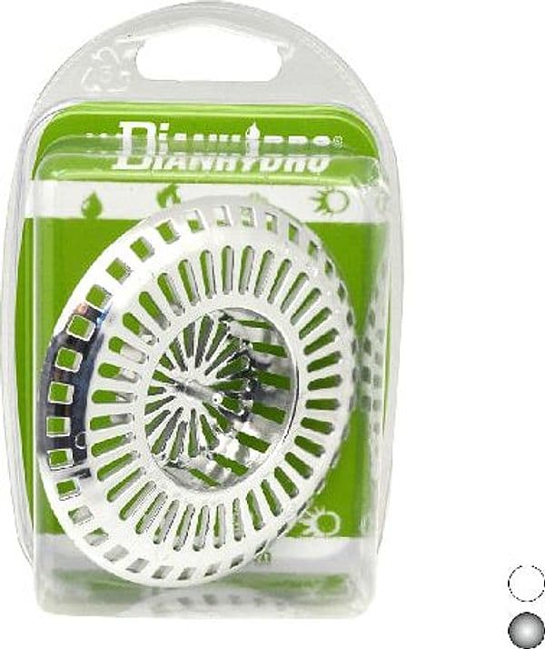 Griglia Ø 9 cm per Foro Lavello Ø 4.5 cm Blister Faidf Bianca