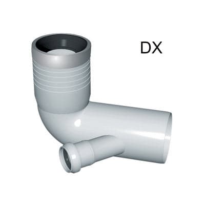 CURVA WC PROLUNGATA 1 ATTACCO CON GUARNIZIONE E TAPPO- D. 110-116-50 SX- NICOL- pezzi 1