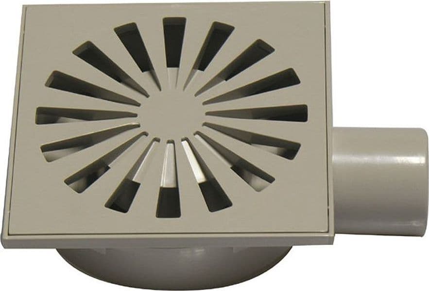 Chiusino Sifonato Grigio In Abs Con Griglia- Mm. 150 X 150- Dh- Pezzi 1 in Drenaggio BricoGo - Marano di Napoli, commercioVirtuoso.it