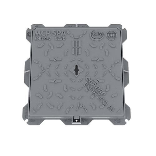 CHIUSINO IN GHISA C250- cm 50 x 50- MCP- pezzi 1