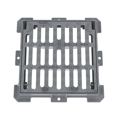 CADITOIA PIANA IN GHISA C250- cm 39 x 39- MCP- pezzi 1