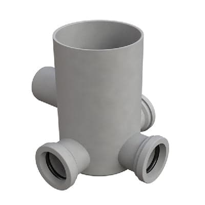 POZZETTO A PAVIMENTO CON BICCHIERE 4 VIE  MODELLO BASSO- Diam. 40- BONOM- pezzi 1
