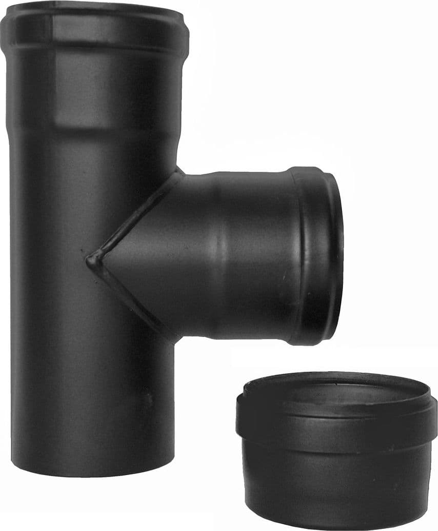 Raccordo A T 90 ° Ffm Pellet Smaltato- Diam. 100- Dk- Pezzi 1 in Impianti di scarico BricoGo - Marano di Napoli, commercioVirtuoso.it