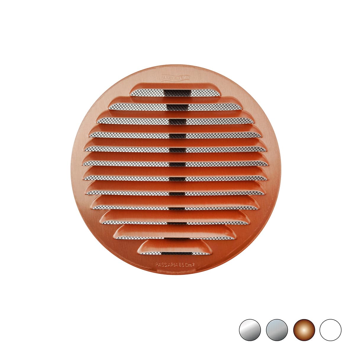 Griglia Tonda In Metallo Con Molle E Rete D.125-160 Mm- Inox- First- Pezzi 1 in Registri griglie e sfiatatoi BricoGo - Marano di Napoli, commercioVirtuoso.it