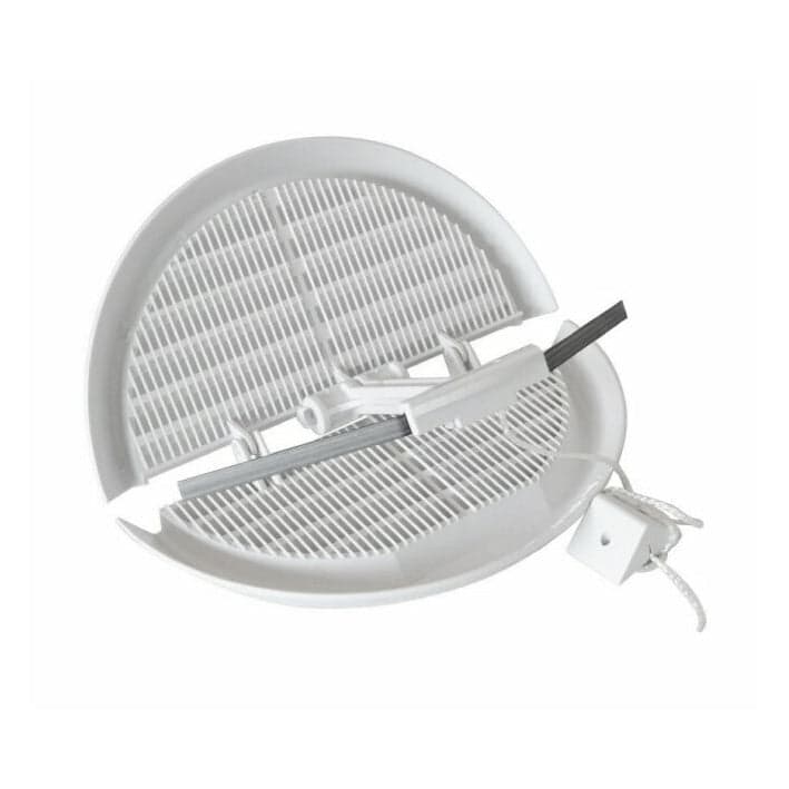 Griglia Pieghevole In Plastica- Bianco D. 140 Mm- Vecam- Pezzi 1 in Registri griglie e sfiatatoi BricoGo - Marano di Napoli, commercioVirtuoso.it