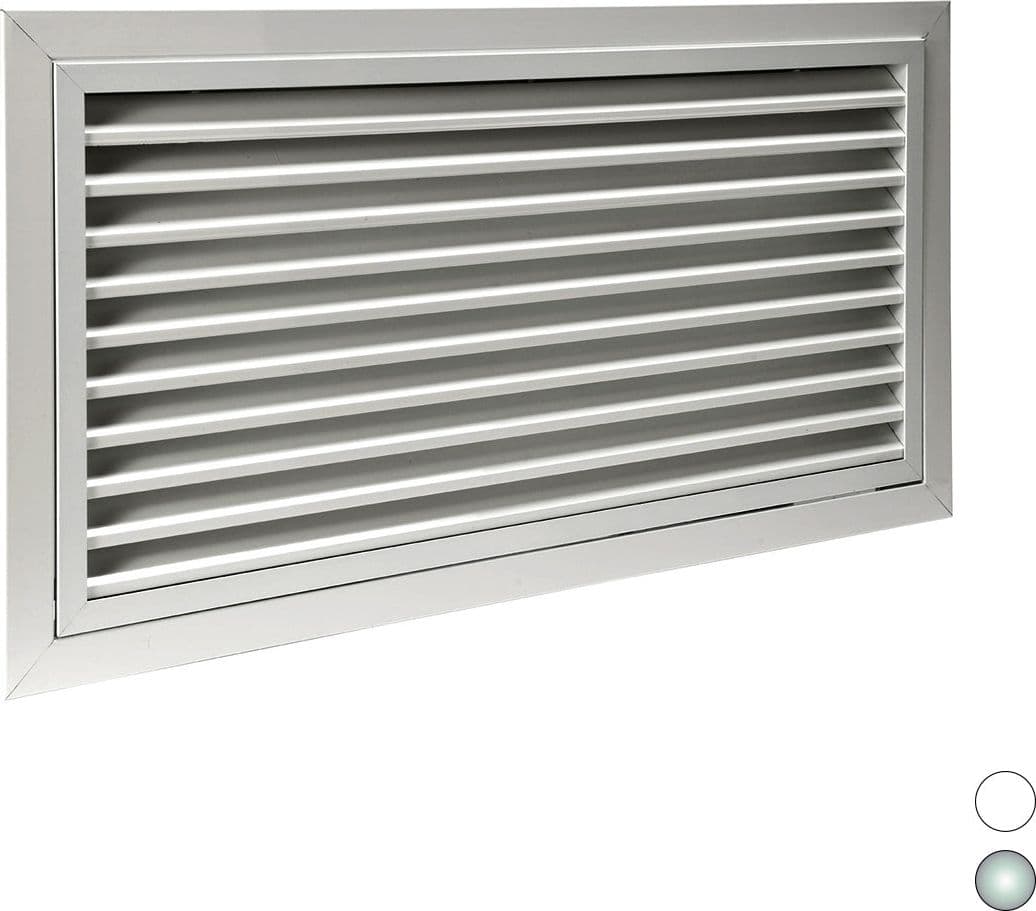 Griglia Di Ripresa Portafiltro Ad Alette Fisse- All. Anodizzato Mm 400 X 400- Brof- Pezzi 1 in Registri griglie e sfiatatoi BricoGo - Marano di Napoli, commercioVirtuoso.it