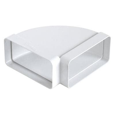 CURVA ORIZZONTALE FF IN ABS PER TUBO RETTANGOLARE- mm 120x60- FIRST- pezzi 1