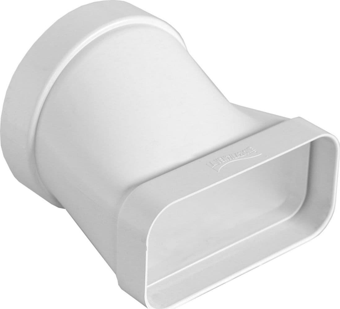 Giunto Orizzontale Per Passaggio Da Tubo Tondo A Rettangolare- D. 100 / 120X60 Mm- First- Pezzi 1 in Canalizzazioni BricoGo - Marano di Napoli, commercioVirtuoso.it