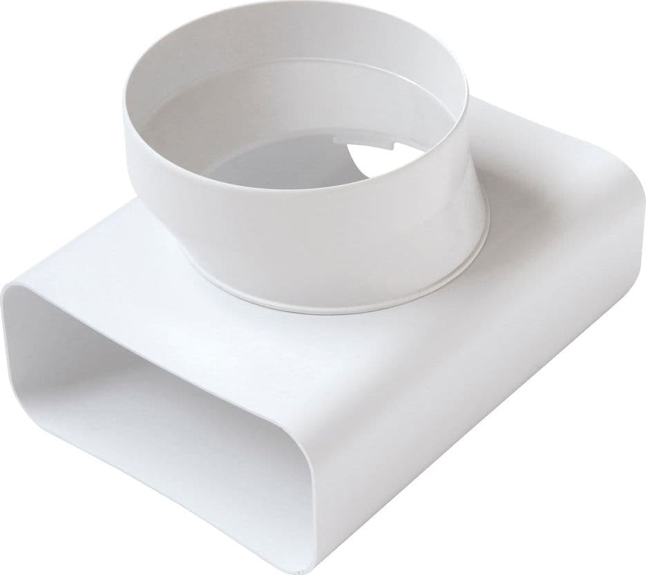 Raccordo A T Vt Per Passaggio Da Tubo Rettang. A Tondo- D.100 / 120X60 Mm- First- Pezzi 1 in Canalizzazioni BricoGo - Marano di Napoli, commercioVirtuoso.it