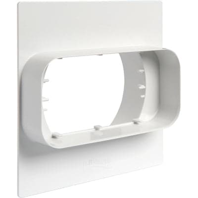 PLACCA PER PASSAGGIO A MURO DA TUBO TONDO A RETTANGOLARE- mm 120x60- FIRST- pezzi 1