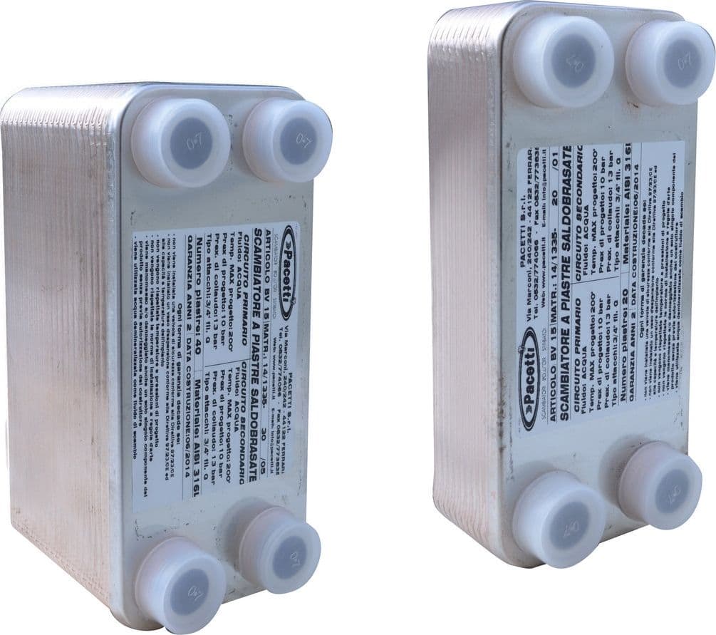 Scambiatore Di Calore A Piastre Saldobrasato (-10 °/+90 °)- 40 Piastre - 3/4- Dk- Pezzi 1 in Accessori BricoGo - Marano di Napoli, commercioVirtuoso.it