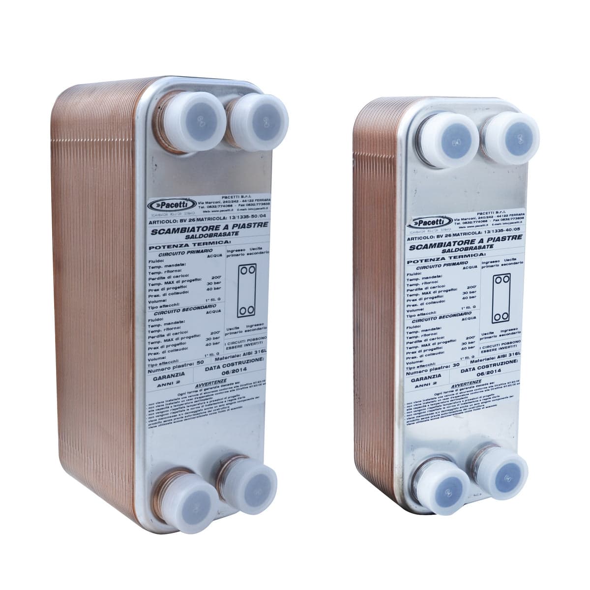 Scambiatore Di Calore A Piastre Saldobrasato (-160 °/+200 °)- 40 Piastre - 1- Senza- Pezzi 1 in Accessori BricoGo - Marano di Napoli, commercioVirtuoso.it