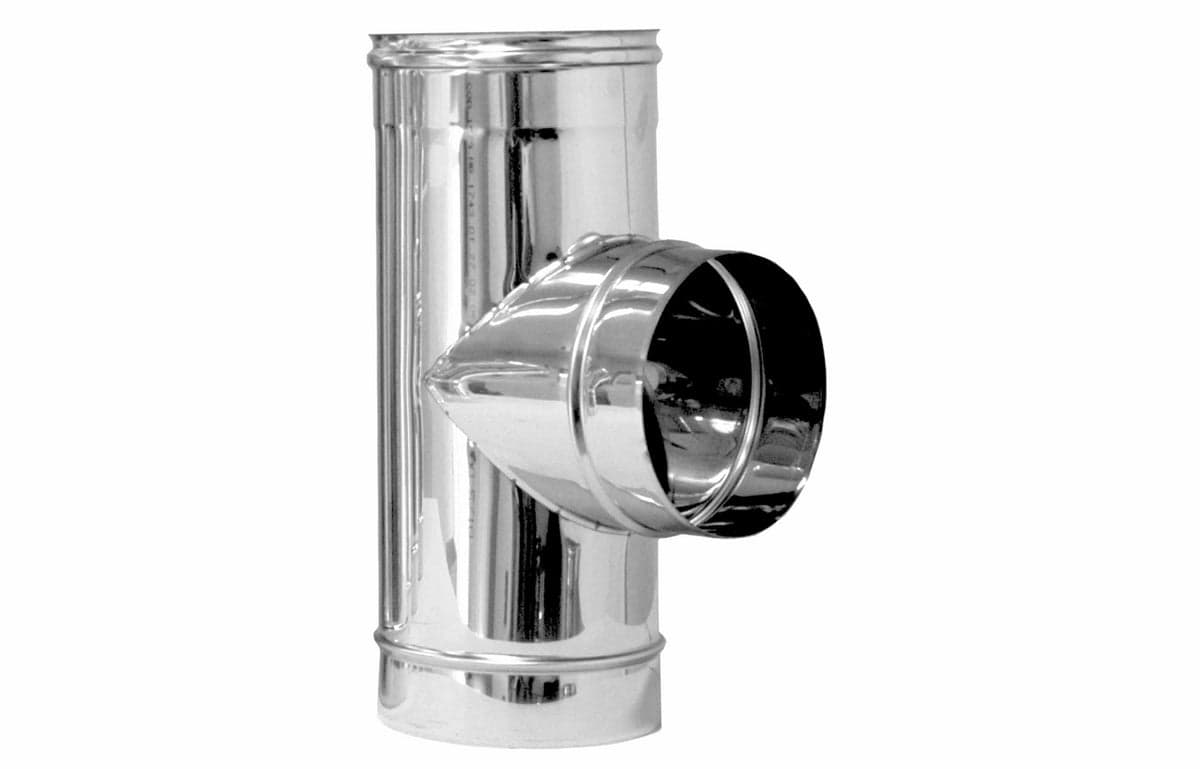 Tee Acciaio Ridotta 90 ° Per Canne Fumarie- Diam. 180 X 80- Dk- Pezzi 1 in Impianti di scarico BricoGo - Marano di Napoli, commercioVirtuoso.it