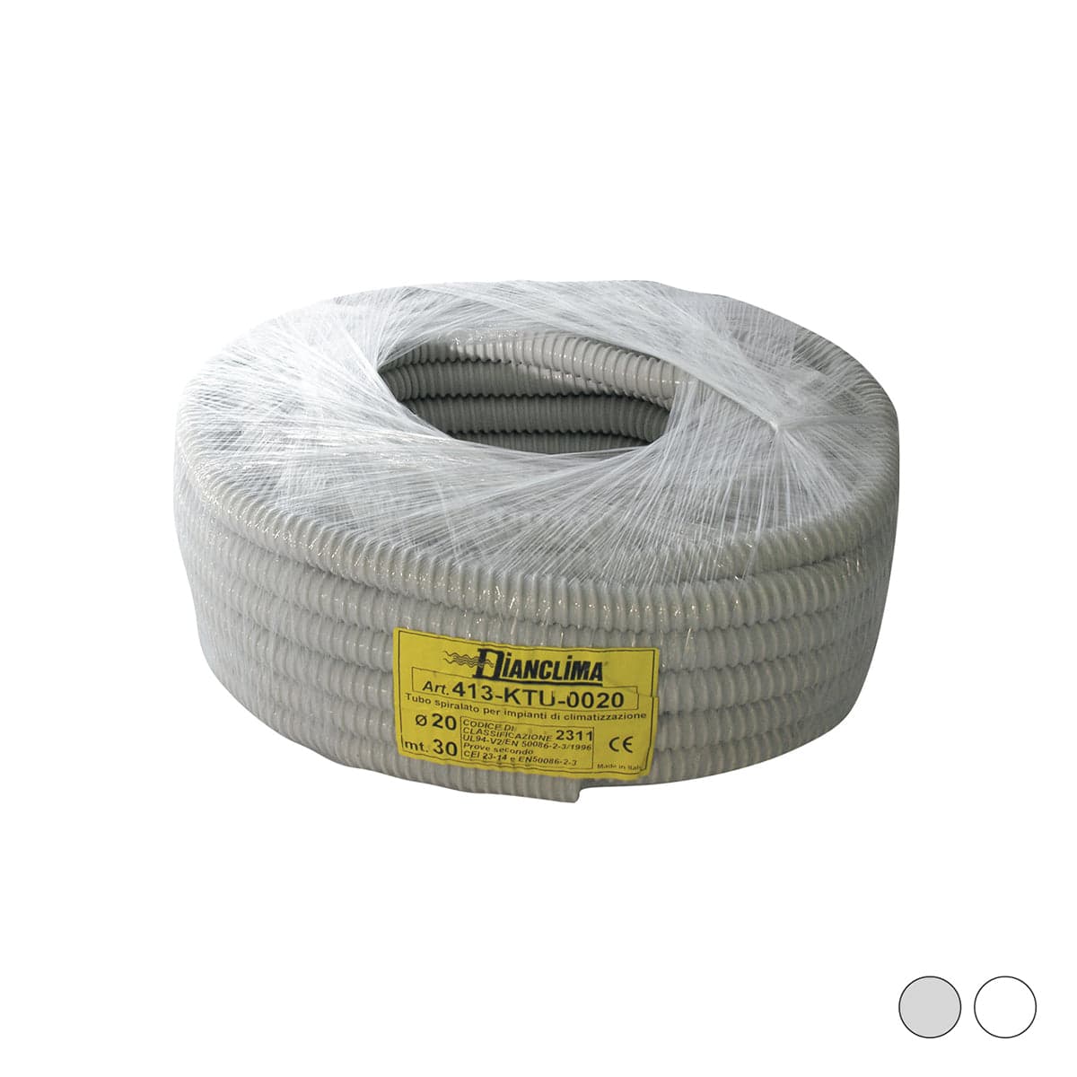 Tubo Spiralato Per Impianti Di Climatizzazione- Bianco - Diam. 16- Dc- Metri 30 in Tubi BricoGo - Marano di Napoli, commercioVirtuoso.it