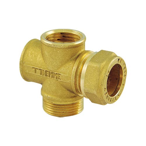 Raccordo A Croce Per Tubo Rame Per Impianti Solari- 3/4 X 22- Tiemm- Pezzi 1 in Tappi BricoGo - Marano di Napoli, commercioVirtuoso.it