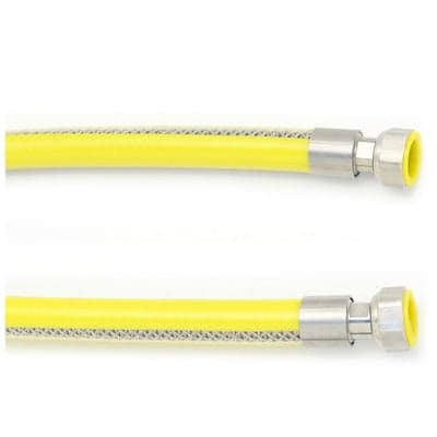 TUBO FLESSIBILE IN ACCIAIO FF PER GAS- cm. 75- ATON- pezzi 1
