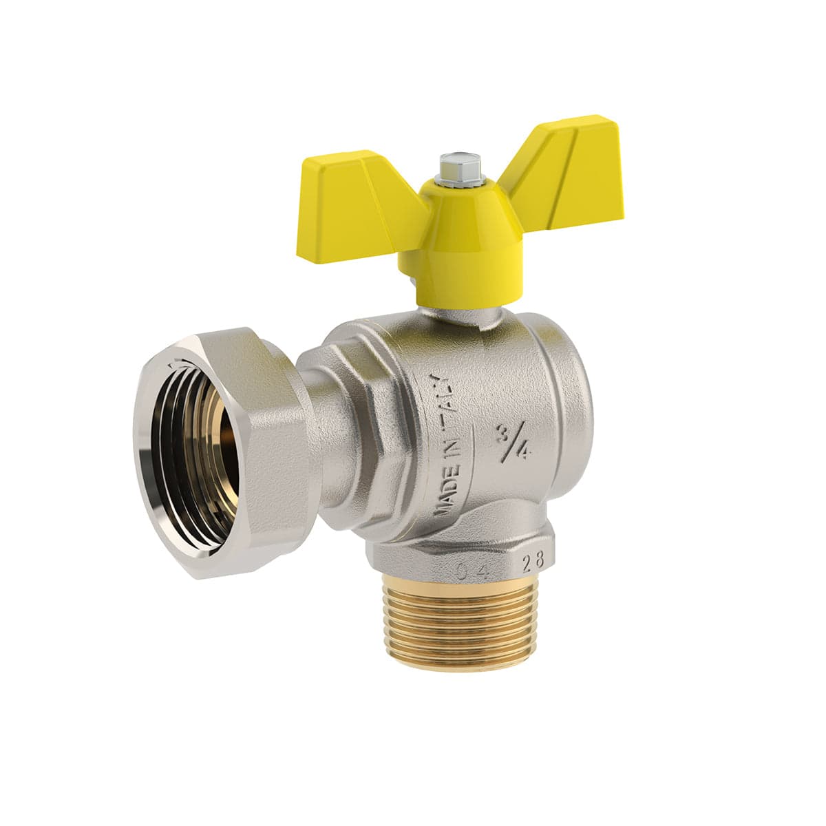 Valvola A Sfera Per Gas A Squadra Maschio Dado Girevole- 1/2M X 3/4D Dn 15- Fiv- Pezzi 1 in Accessori BricoGo - Marano di Napoli, commercioVirtuoso.it