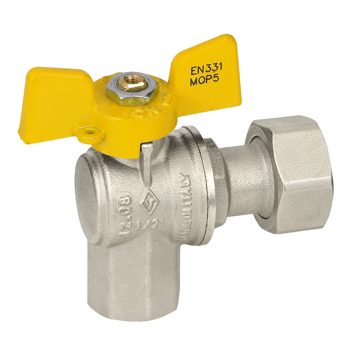 Valvola A Sfera Gas Femmina / Dado Mobile- 1/2 X 3/4 Dn 15- Bugat- Pezzi 1 in Valvole a sfera BricoGo - Marano di Napoli, commercioVirtuoso.it