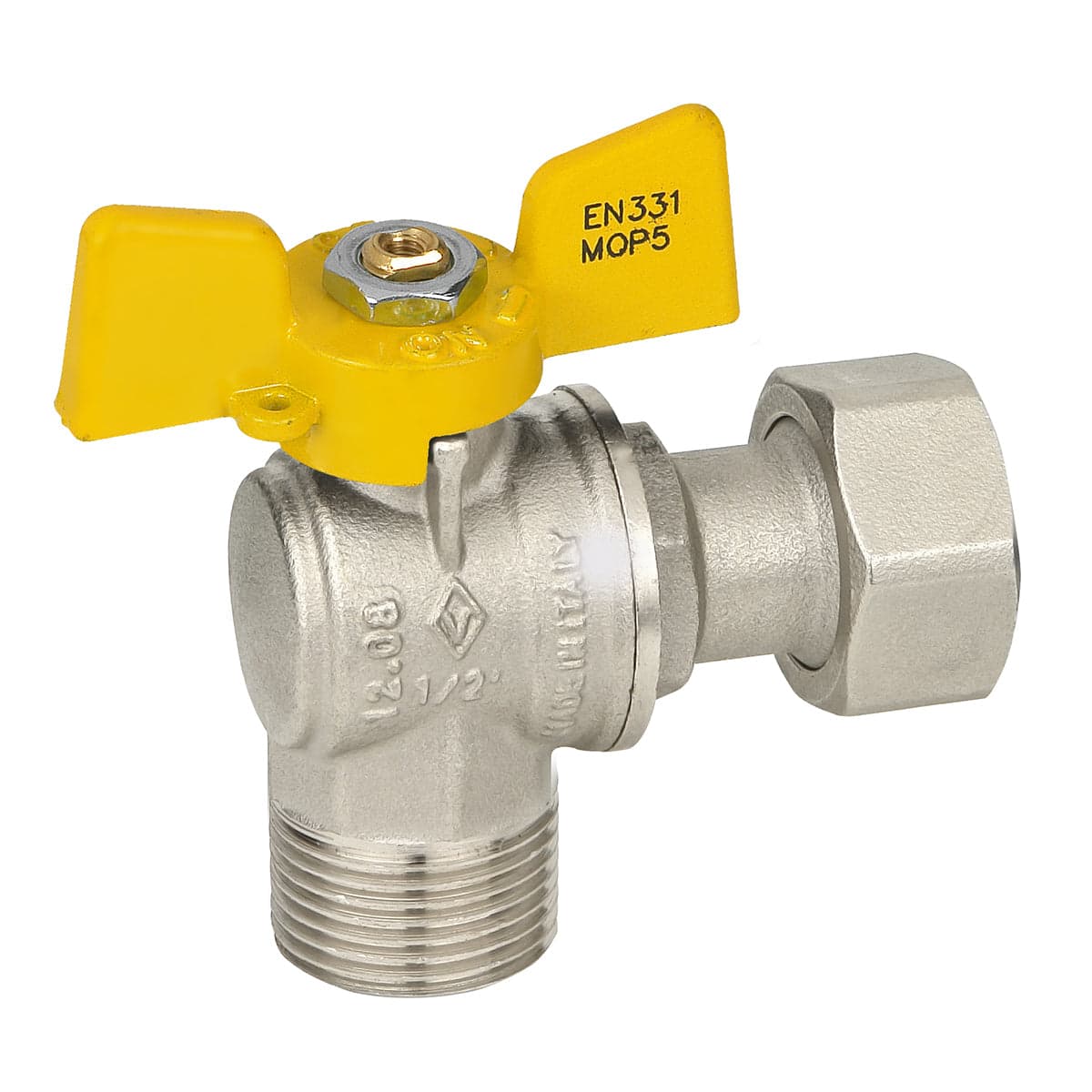Valvola A Sfera Gas Maschio / Dado Mobile- 3/4 X 3/4 Dn 15- Bugat- Pezzi 1 in Valvole a sfera BricoGo - Marano di Napoli, commercioVirtuoso.it