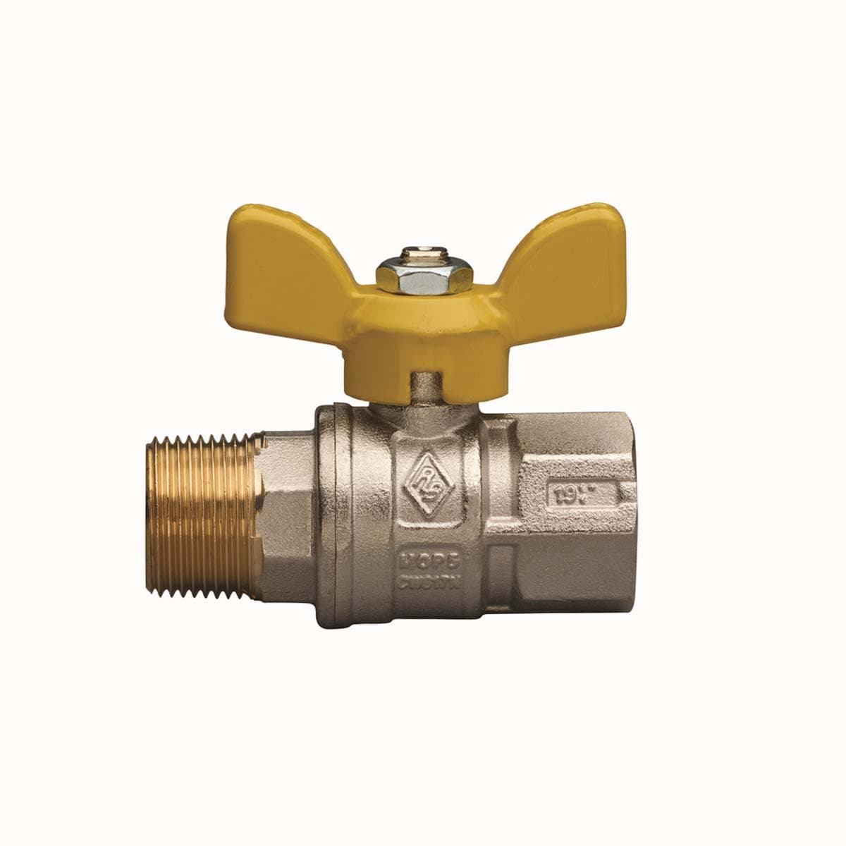 Valvola A Sfera Per Gas A Passaggio Totale Fil. Mf Con Farfalla- 3/4 Dn 20- Rb- Pezzi 1 in Elementi di riscaldamento BricoGo - Marano di Napoli, commercioVirtuoso.it