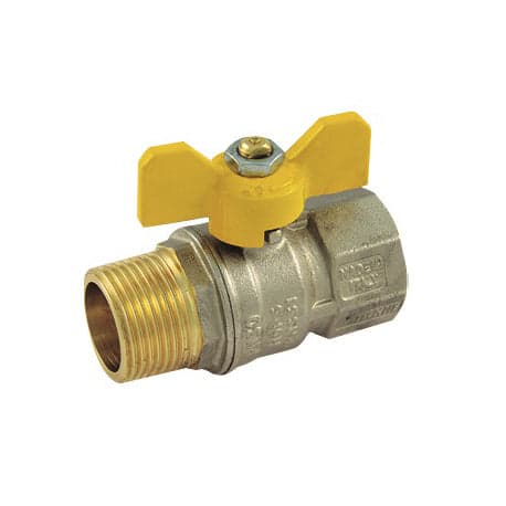 Valvola A Sfera Per Gas Mf Con Leva Farfalla- 3/4 Dn 18- Tiemm- Pezzi 1 in Valvole a farfalla BricoGo - Marano di Napoli, commercioVirtuoso.it