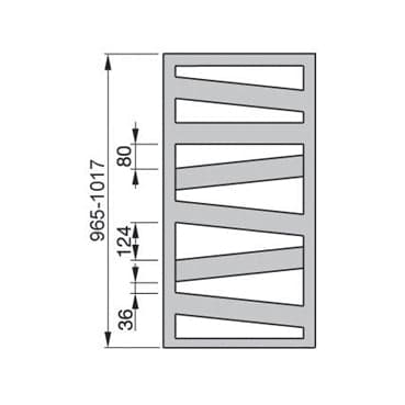 Termoarredo Zehnder Ribbon H. 1017- Bianco Largh. Cm 60- Zehnd- Pezzi 1 in Radiatori BricoGo - Marano di Napoli, commercioVirtuoso.it
