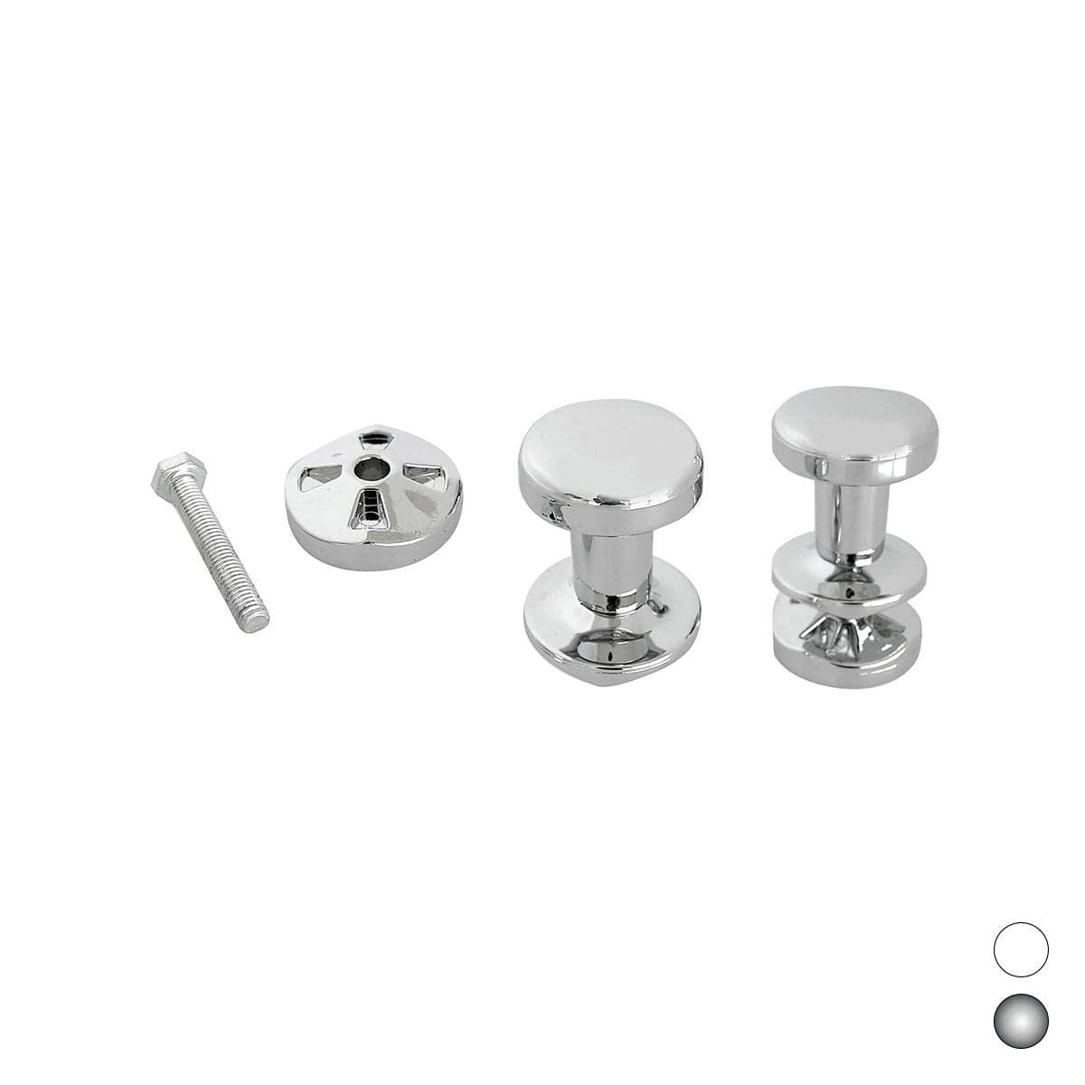 Coppia Appendini Per Termoarredo- Cromo- Ercos- Pezzi 1 in Ganci portasciugamani BricoGo - Marano di Napoli, commercioVirtuoso.it