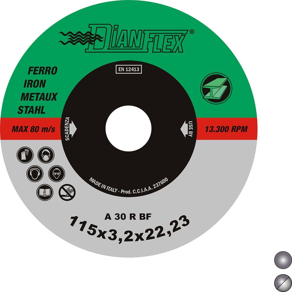 Disco Abrasivo Per Ferro- Mm 230 X Sp. 2.0 Ferro- Dh- Pezzi 1 in Mole lamellari BricoGo - Marano di Napoli, commercioVirtuoso.it
