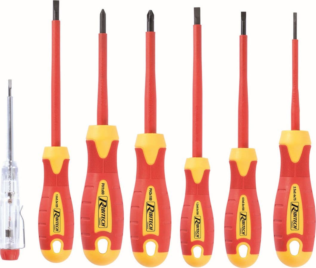 Set Di 7 Cacciaviti Da Elettricista- 2,5 - 4 - 5,5 - 6,5 - Ph1 Ph2- Ribim- Pezzi 1 in Set cacciaviti BricoGo - Marano di Napoli, commercioVirtuoso.it