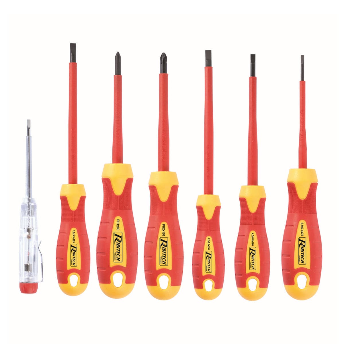 Set Di 7 Cacciaviti Da Elettricista- 2,5 - 4 - 5,5 - 6,5 - Ph1 Ph2- Ribim- Pezzi 1 in Set cacciaviti BricoGo - Marano di Napoli, commercioVirtuoso.it
