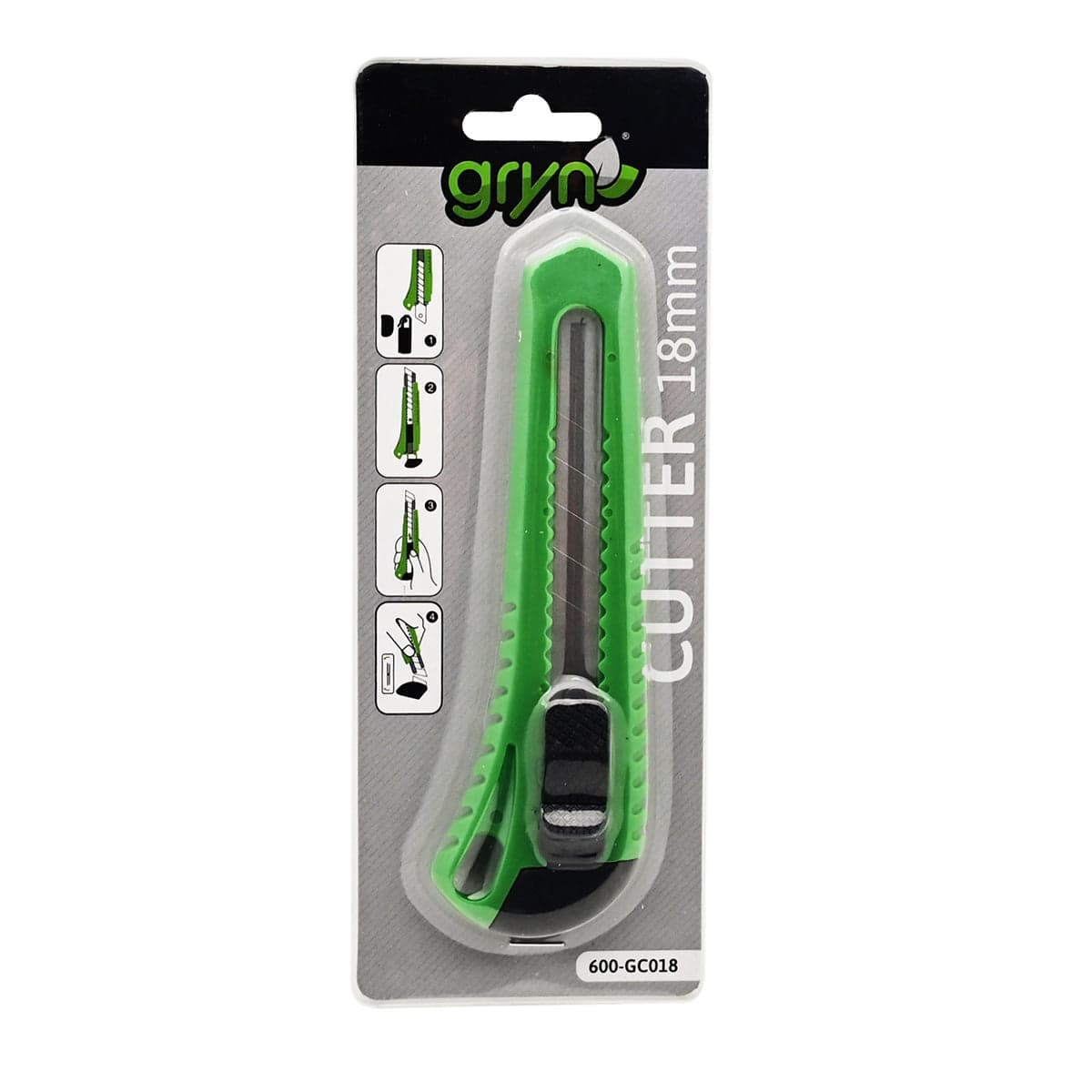 Cutter Gryn 18Mm C/Impugnatura Antiscivolo- Gryn- Pezzi 1 in Coltelli multiuso BricoGo - Marano di Napoli, commercioVirtuoso.it