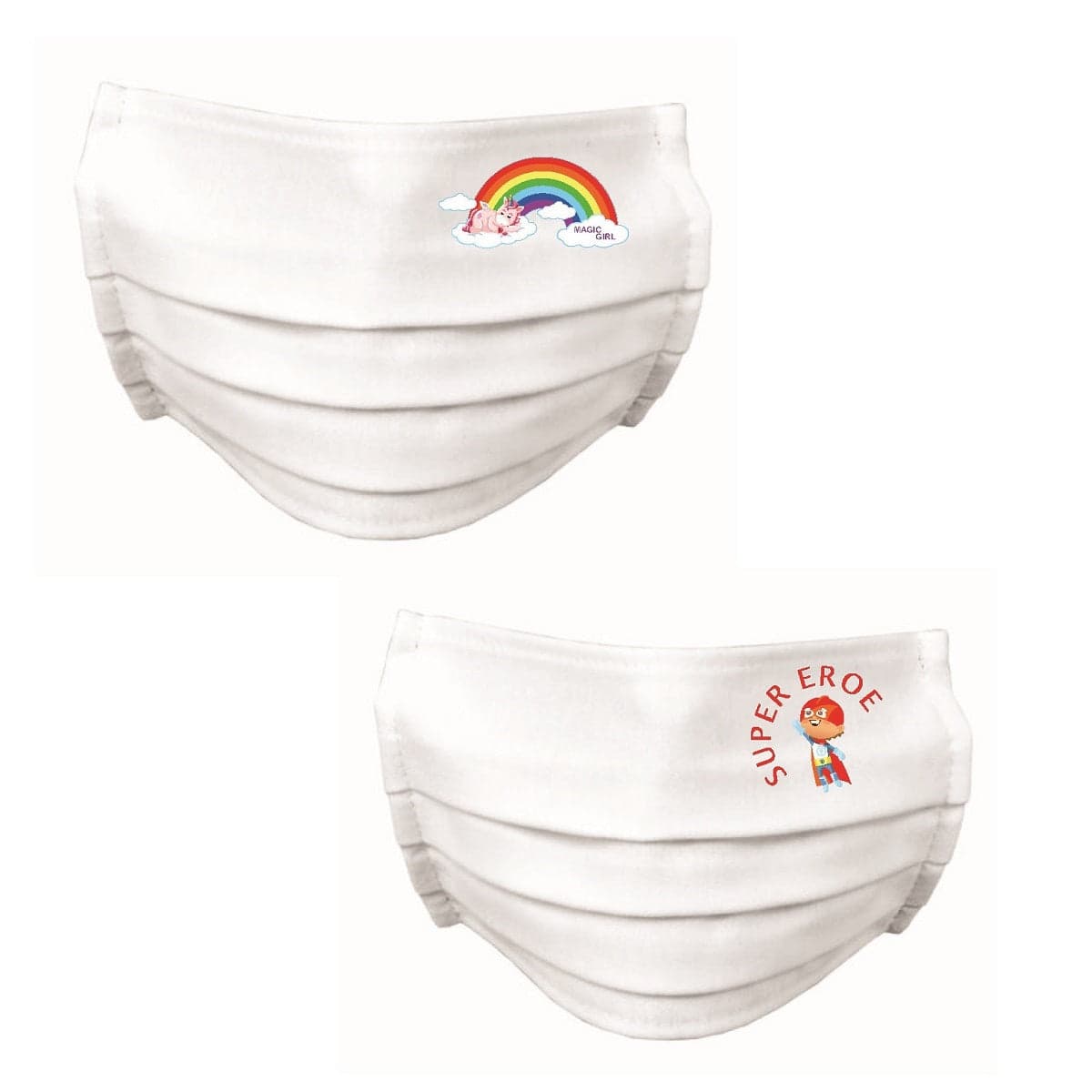 10 Pz Mascherine Bambini Sorriso Fantasie Miste M/F Idrorepellente- Junior Sorriso 7-10 Anni- Senza- Pezzi 1 in Maschere BricoGo - Marano di Napoli, commercioVirtuoso.it